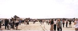 The flightline at Lukhovitsky airshow